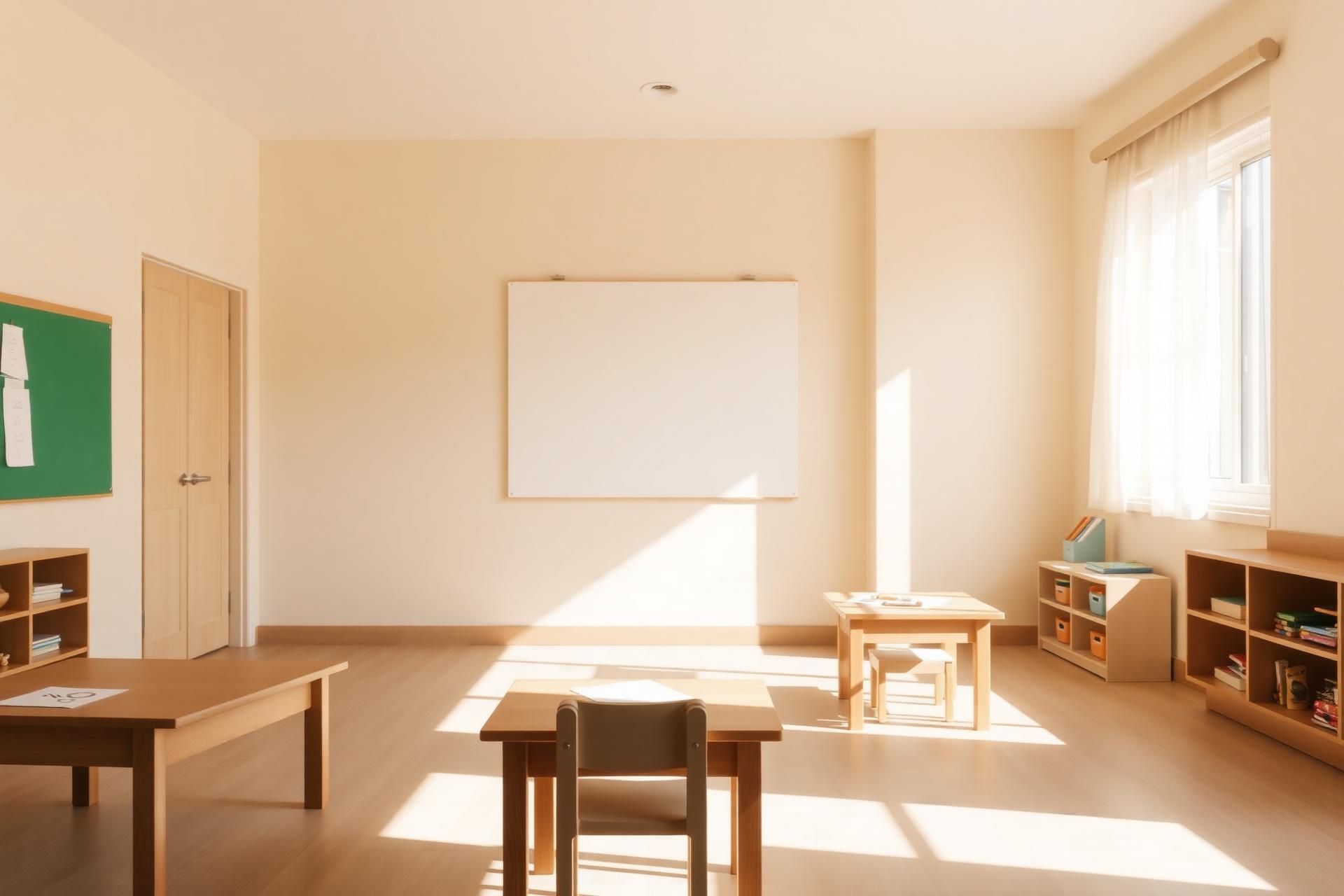 Sun-lit classroom at Creative Learning Preschool